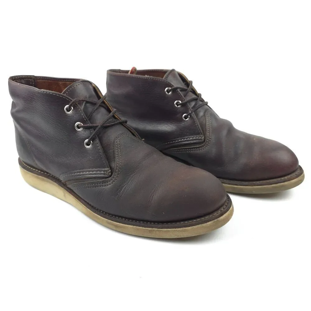 Red Wing Shoes Brown Leather Chukka Boots